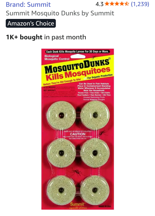 Mosquito Dunks 9 pcs - photo 2