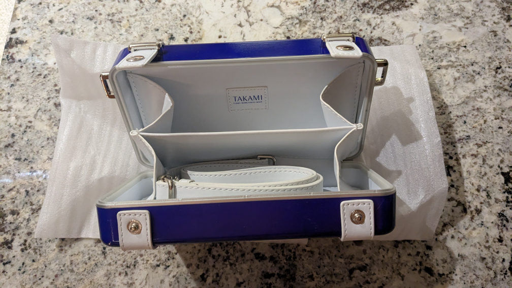Takami Box Bag - Blue & White - photo 2