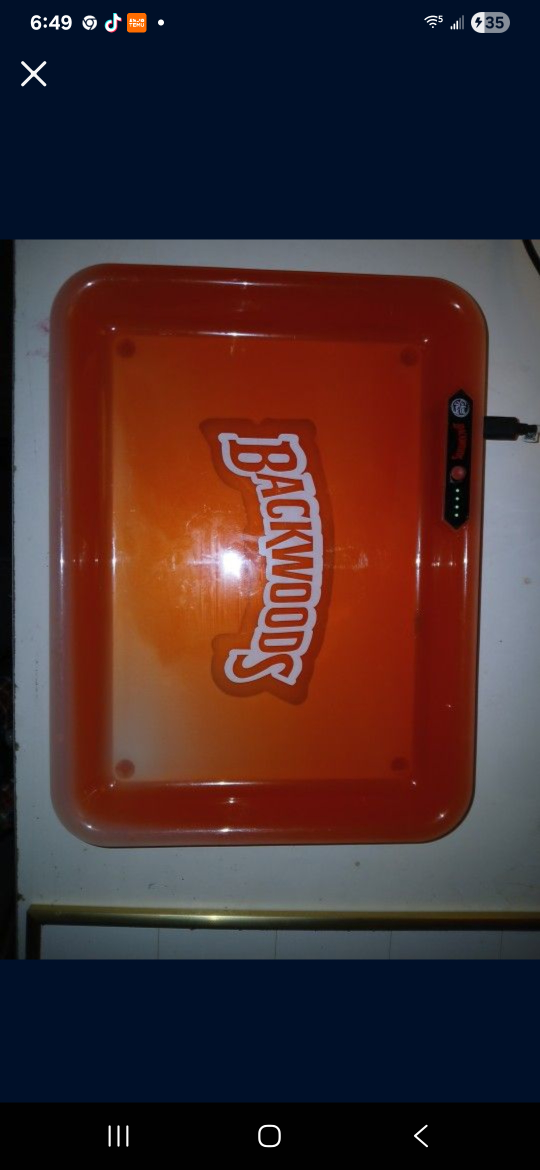 Backwoods Rolling Papers Glow Tray