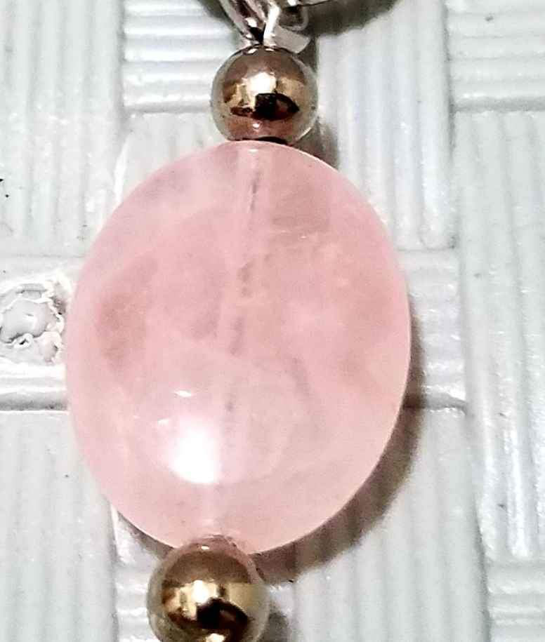 🌹Brand New Rose Quartz Pocket Watch Keychain🌹 - photo 2