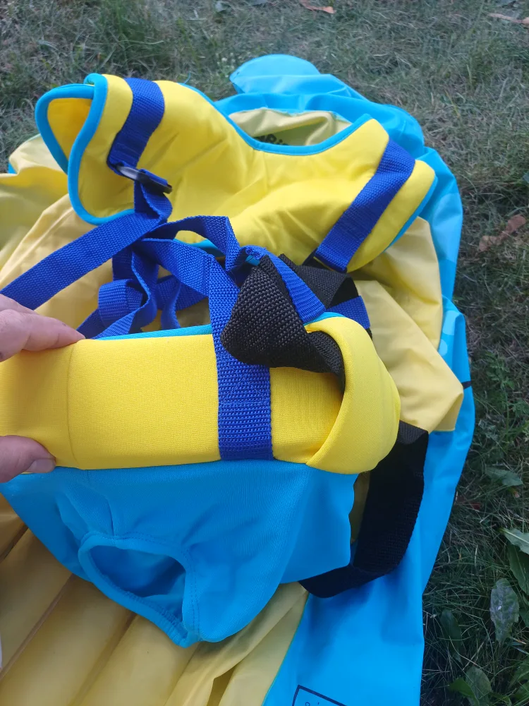 NEW Fluid Water Sports Infant Carrier Float - Yellow/Blue image indicator(4)