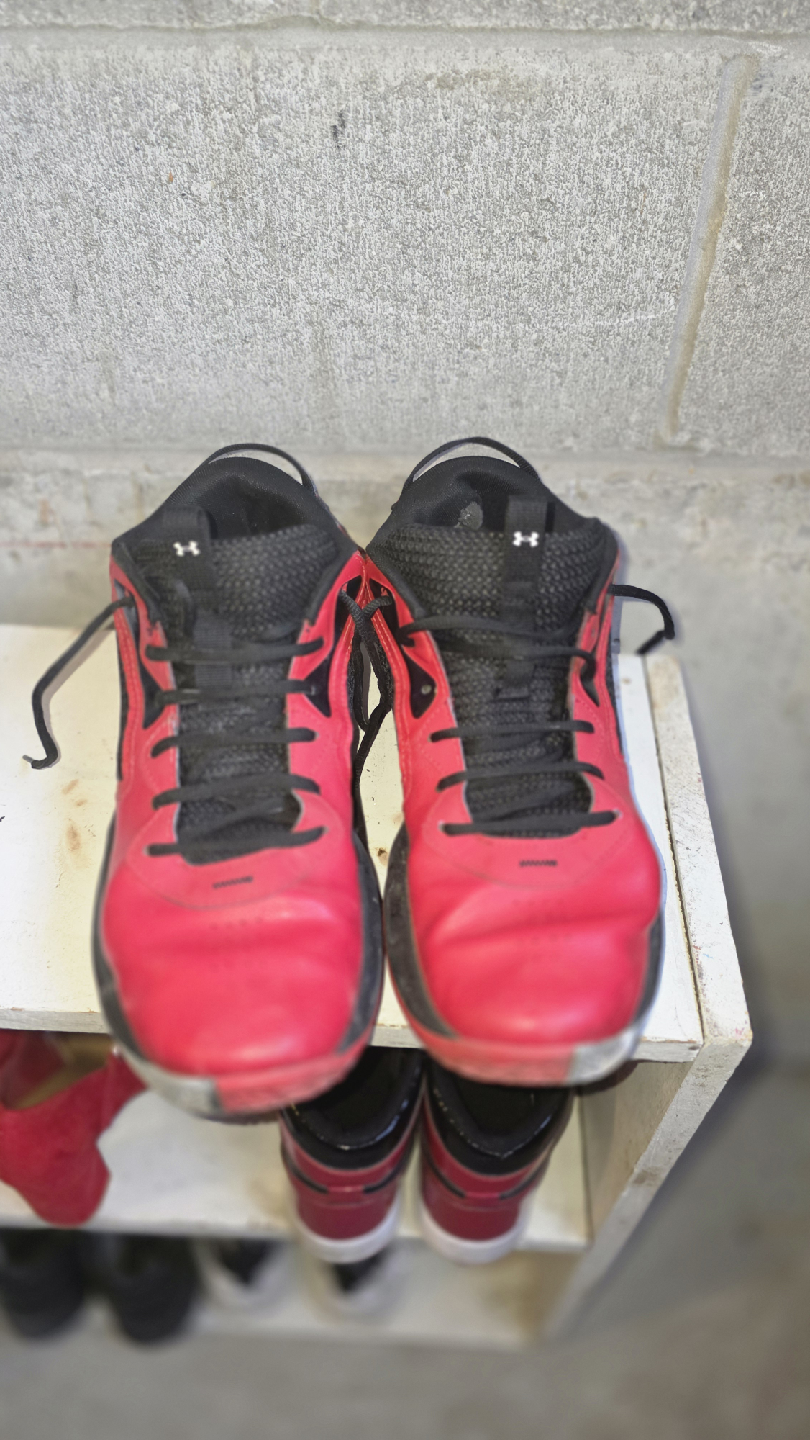 Under Armour Red/Black Basketball Shoes - Size 11 - photo 2