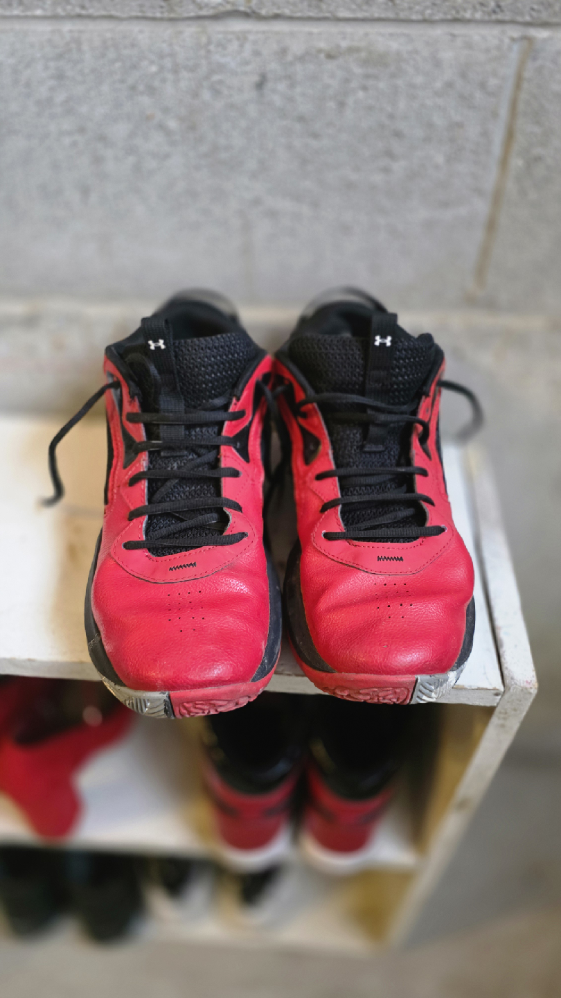 Under Armour Red/Black Basketball Shoes - Size 11 - photo 3