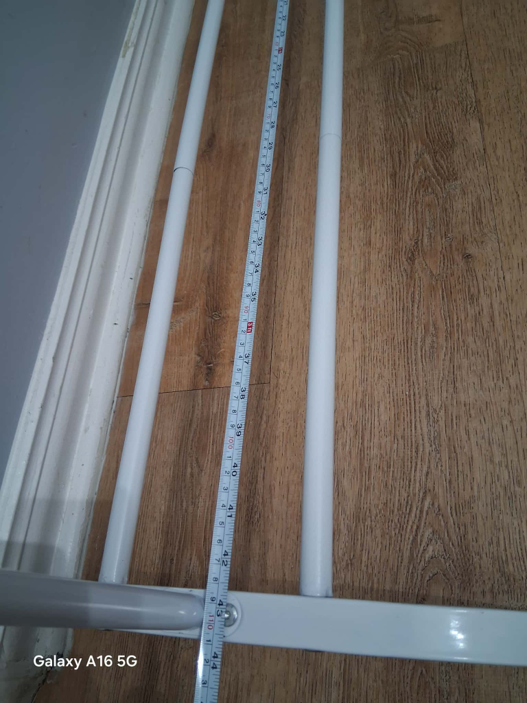 White Metal Clothing Rack - 59" Tall - photo 3