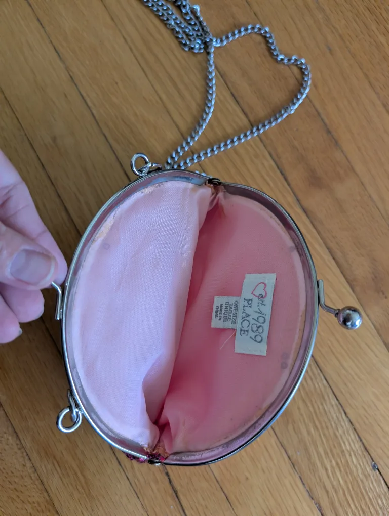 Pink Sequin Chain Purse image indicator(3)