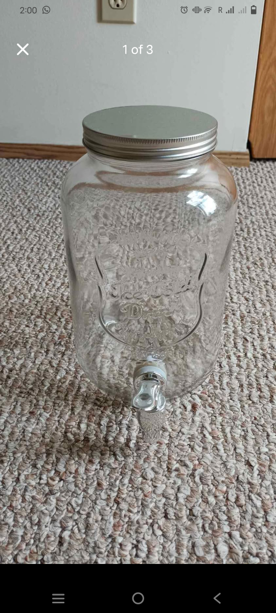 Glass Drink Dispenser with Spigot - photo 3