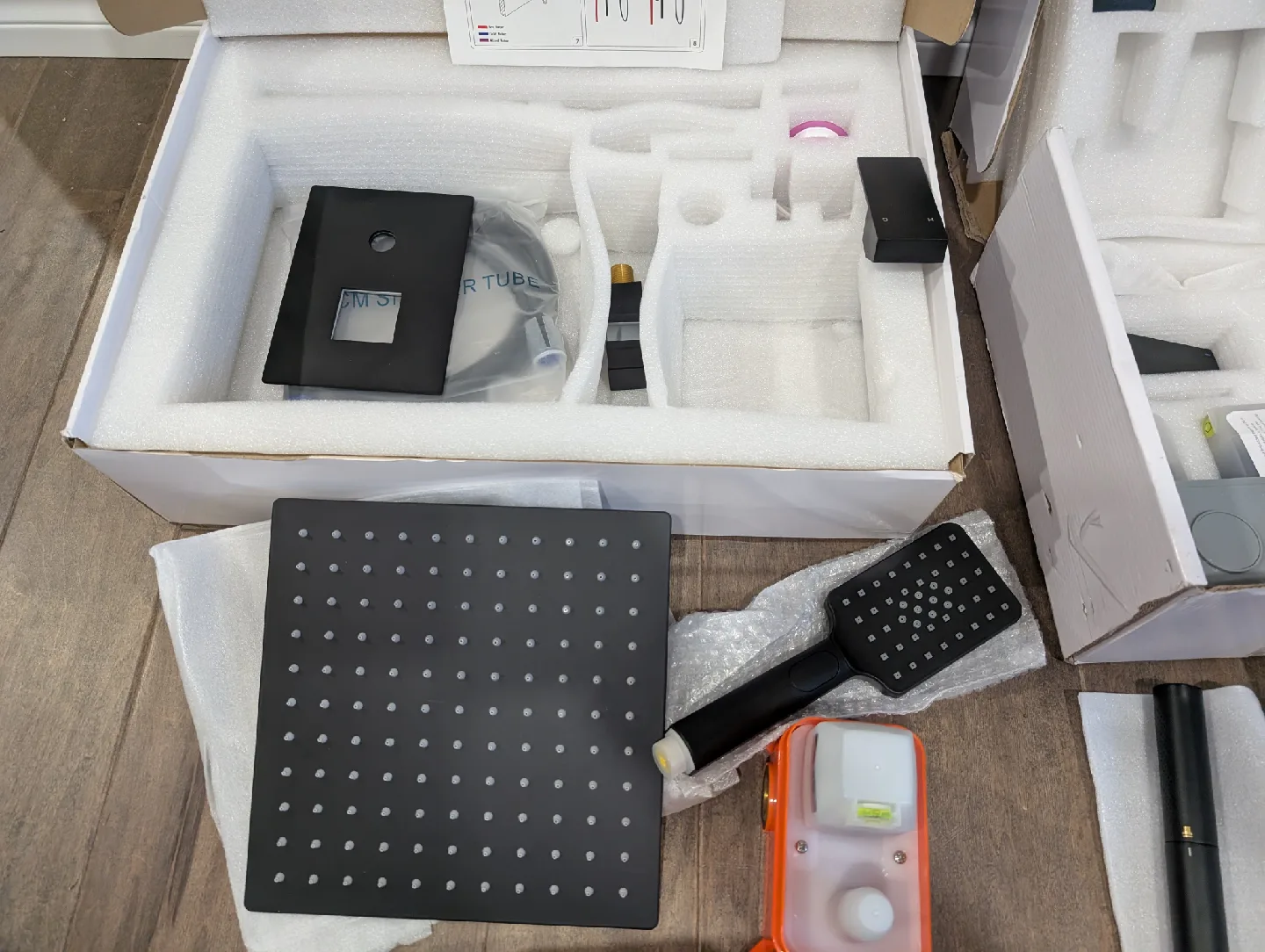 Brand New Matte Black Rainfall Shower Kits For Sale image indicator(7)