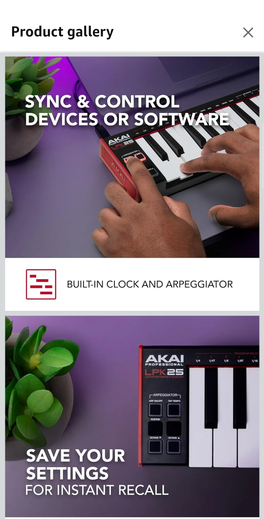 Akai Professional LPK25 USB MIDI Keyboard Controller - photo 3