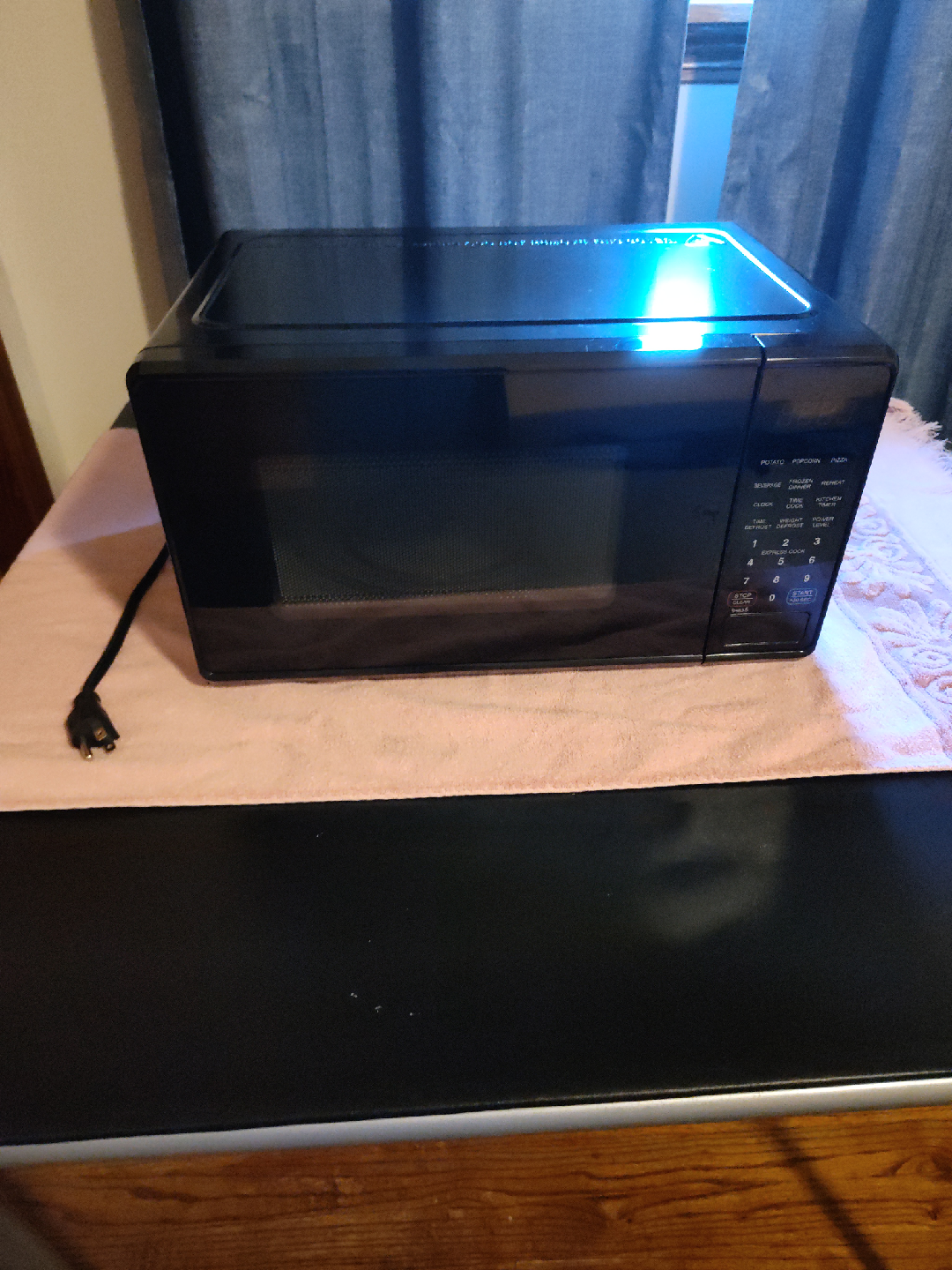 Black Microwave Oven