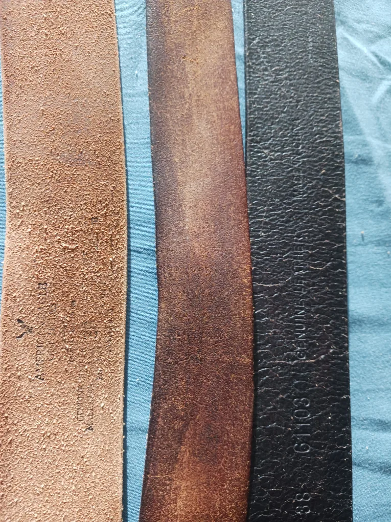 Two Vintage Leather Belts - Assorted Styles image indicator(4)