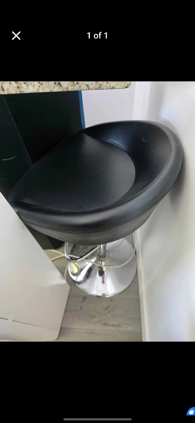 Black Swivel Bar Stool thumbnail