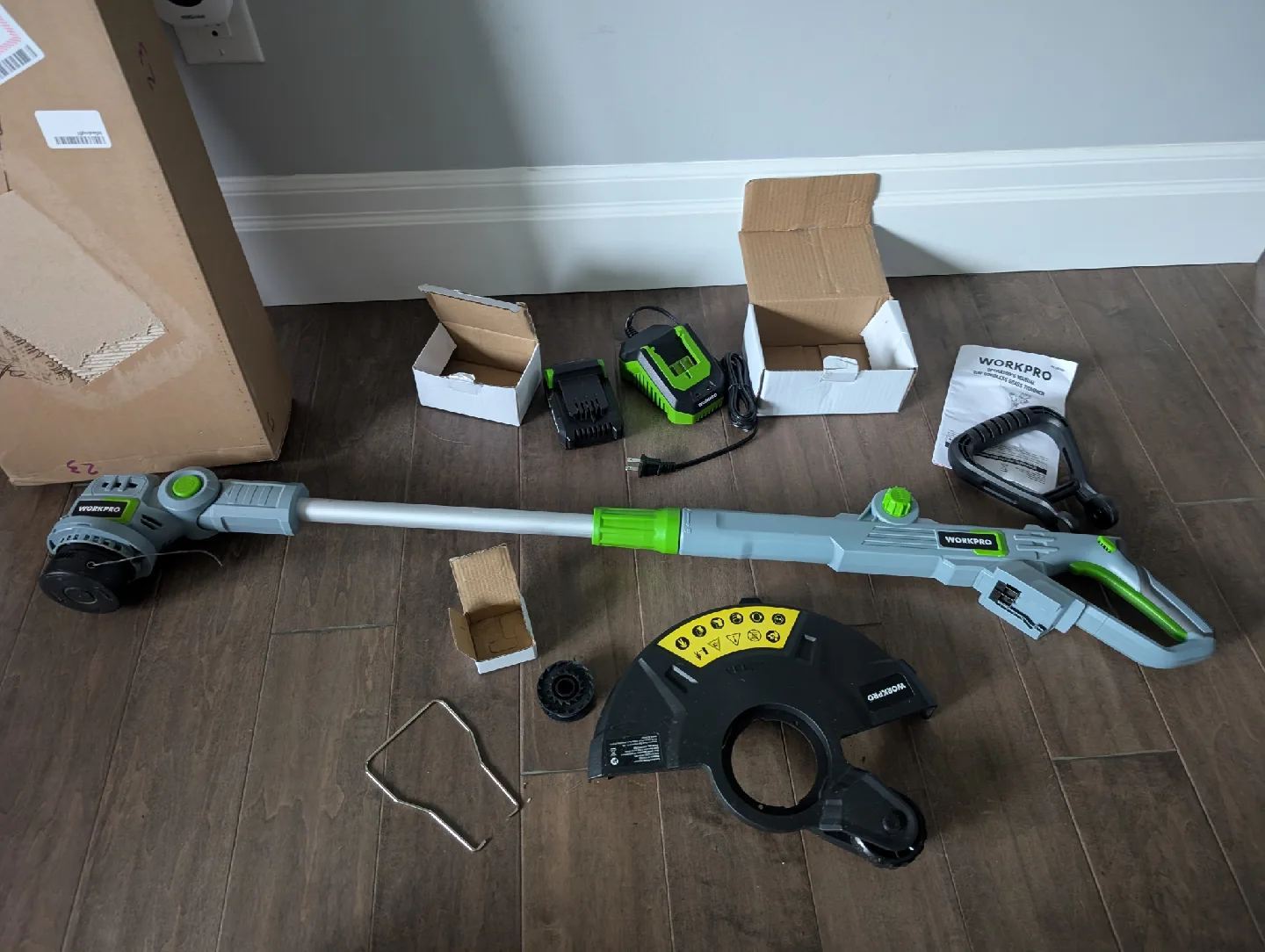 Workpro 20V Battery Powered Weed Trimmer For Sale image indicator(5)