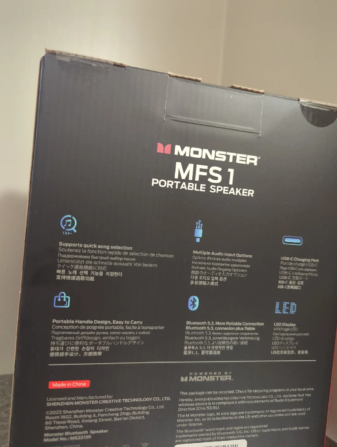 Monster MFS1 Portable Speaker, NEW in sealed Box! image indicator(2)