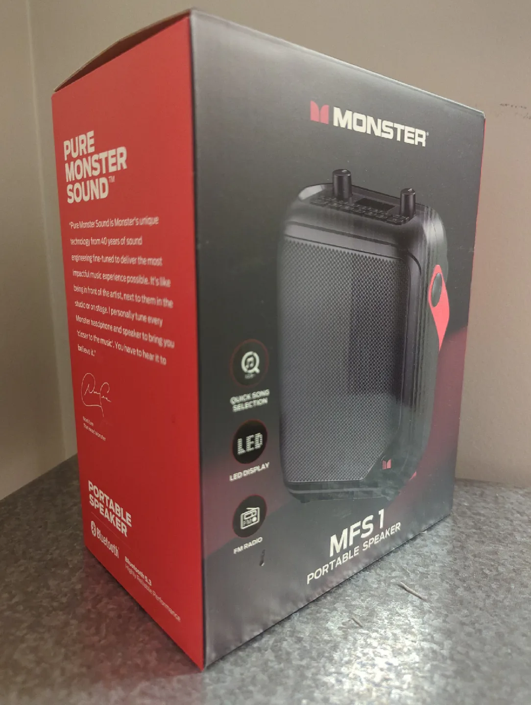 Monster MFS1 Portable Speaker, NEW in sealed Box! image indicator(3)