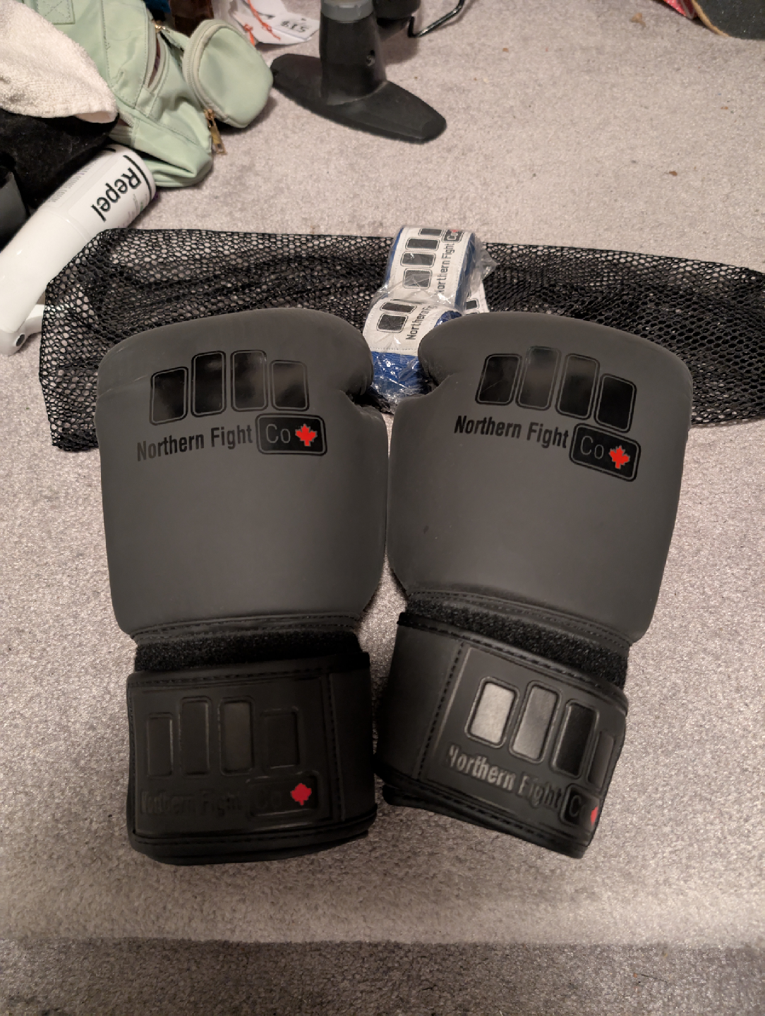 Northern Fight Co Boxing Gloves & Wraps - Black