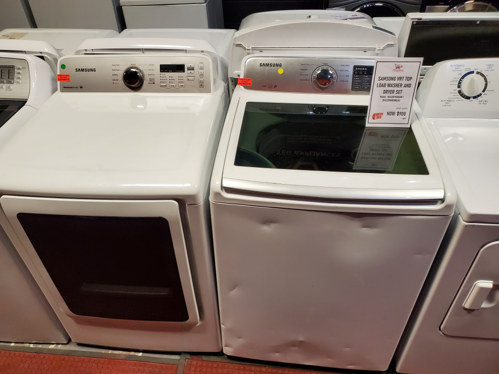 Samsung VRT Top Load Washer & Dryer Set