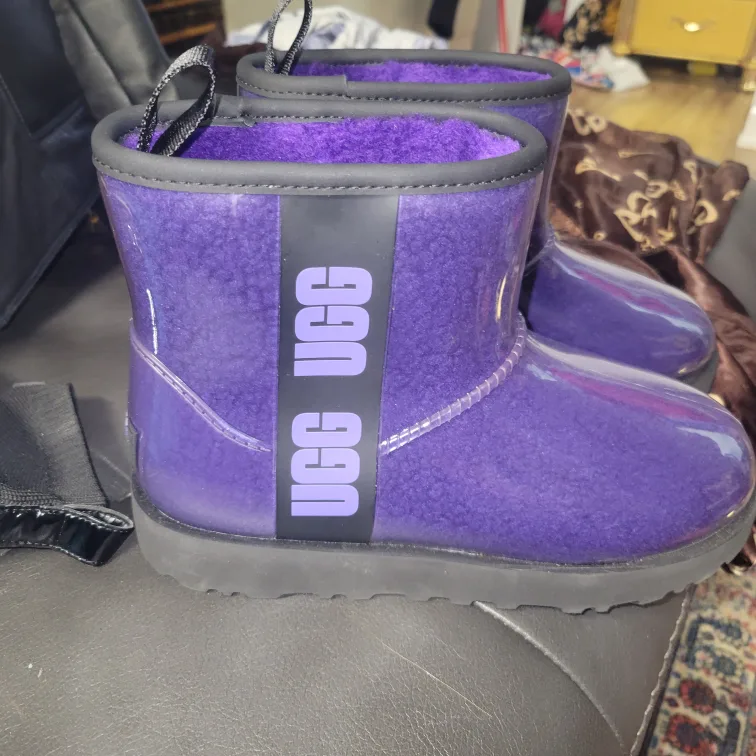 UGG Toddler Rain Boots, Size 7, Purple thumbnail
