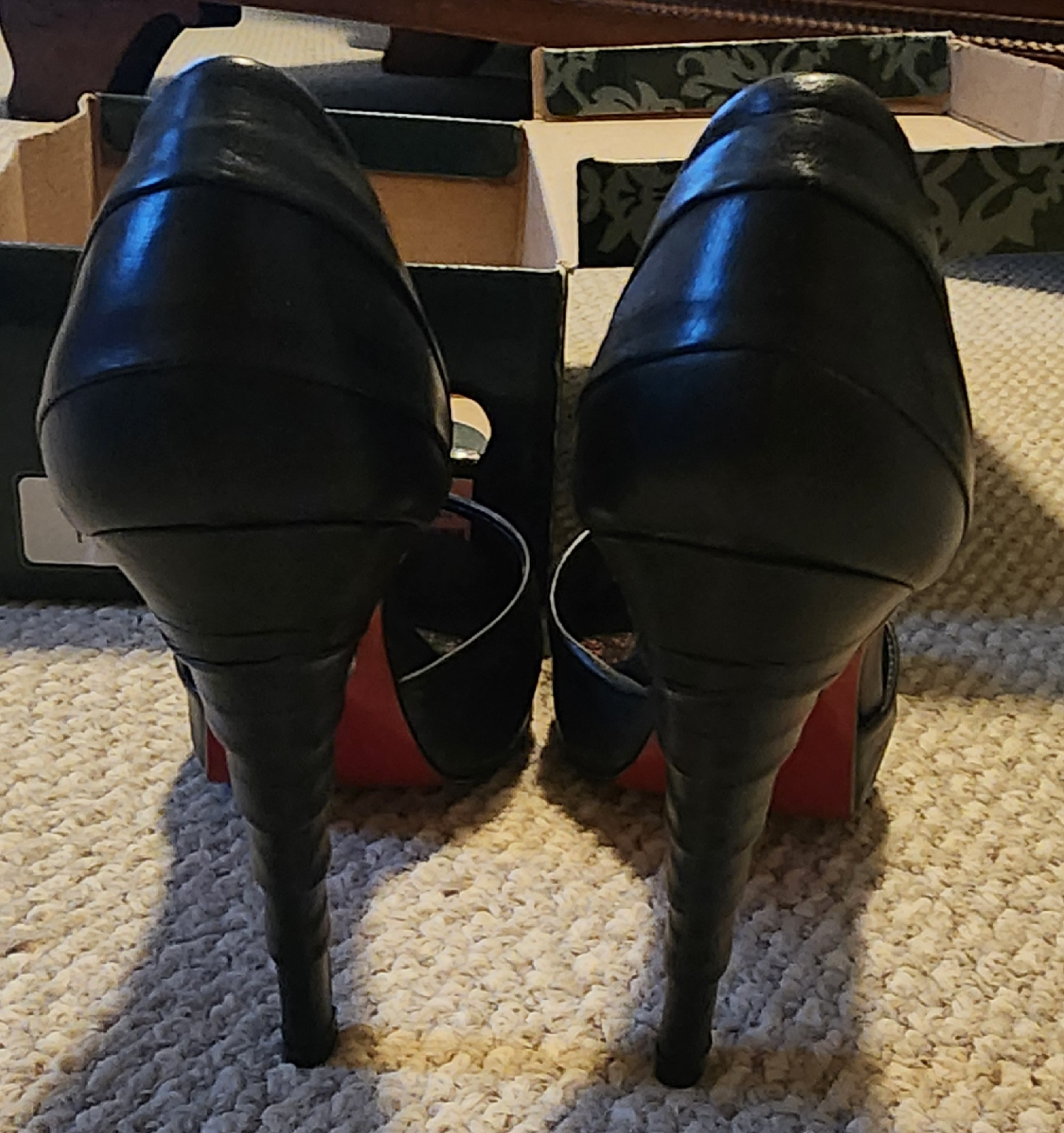Colcci Black Heels, Size 7 - photo 5