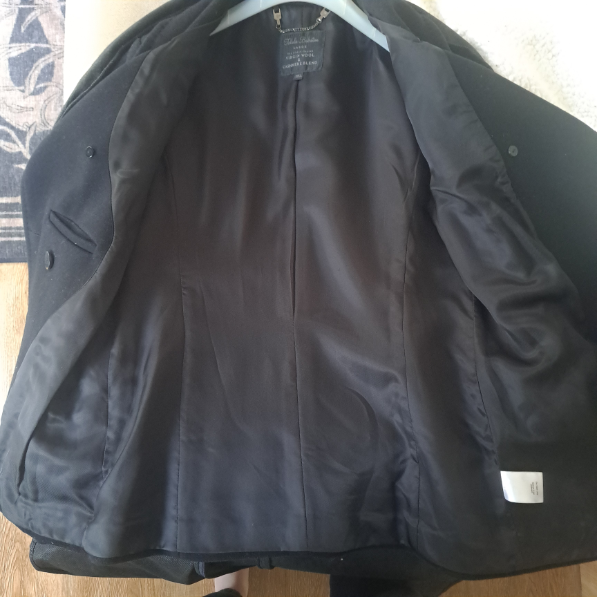 Aritzia Talula Babaton Black Wool Blend Coat - Large - photo 4