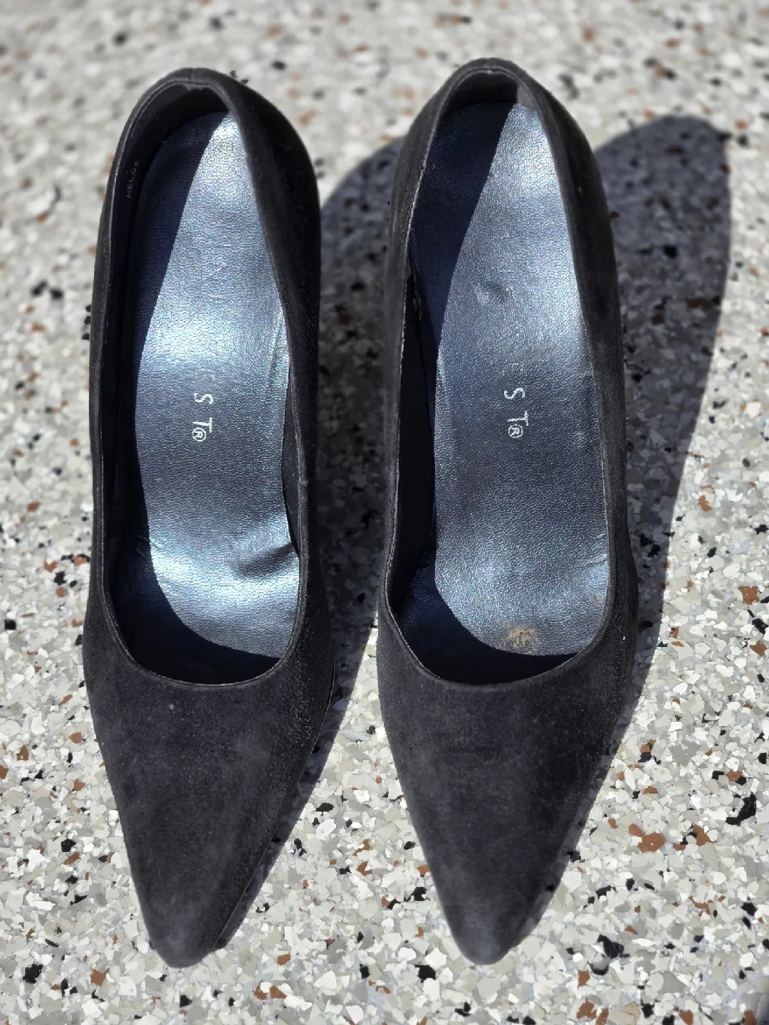 Black Suede Heels, Size 8 thumbnail