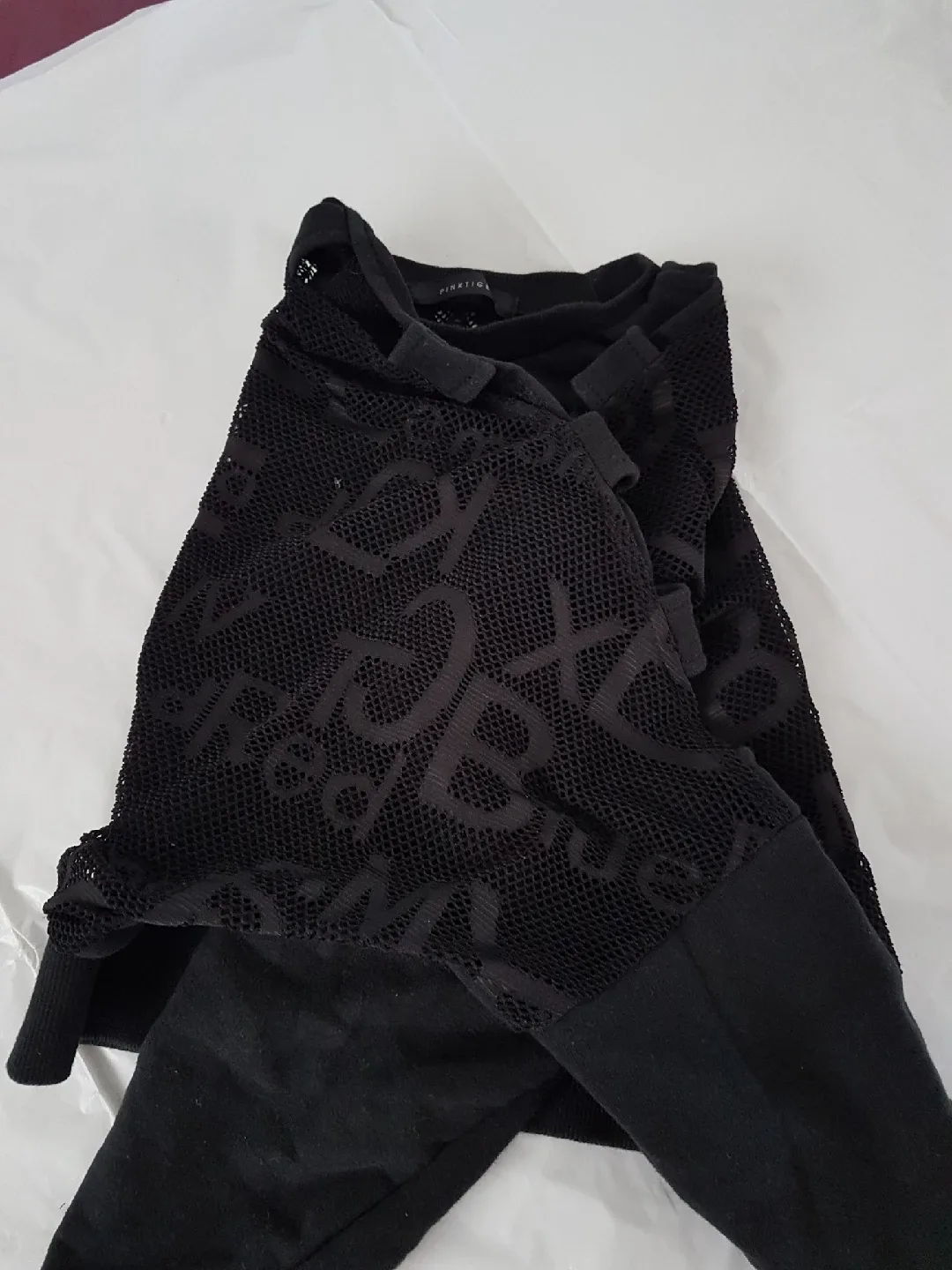 Small Pink Tiger Black "Spirit Baby!" Top image indicator(2)