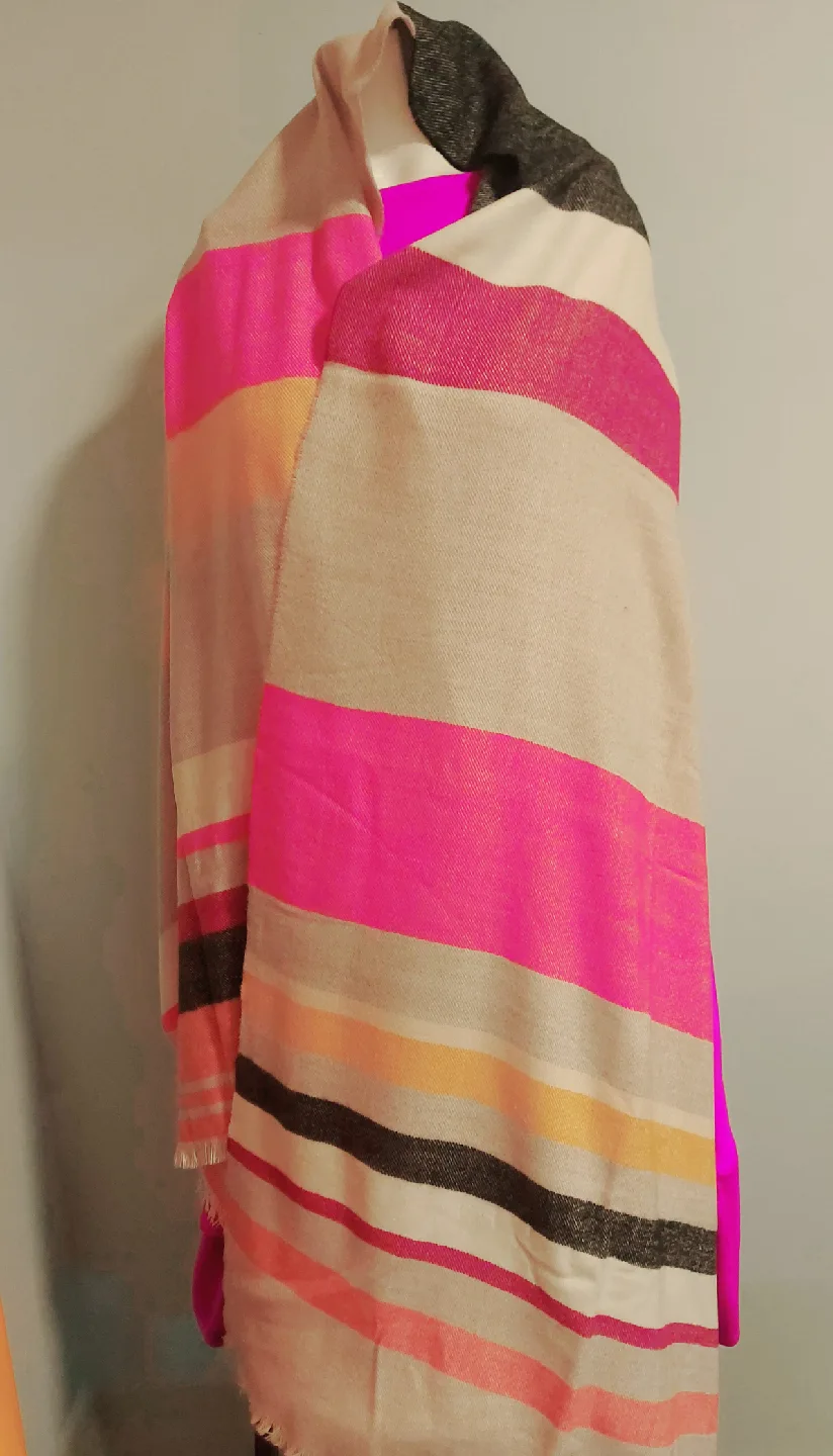 Striped Pashmina Scarf image indicator(2)