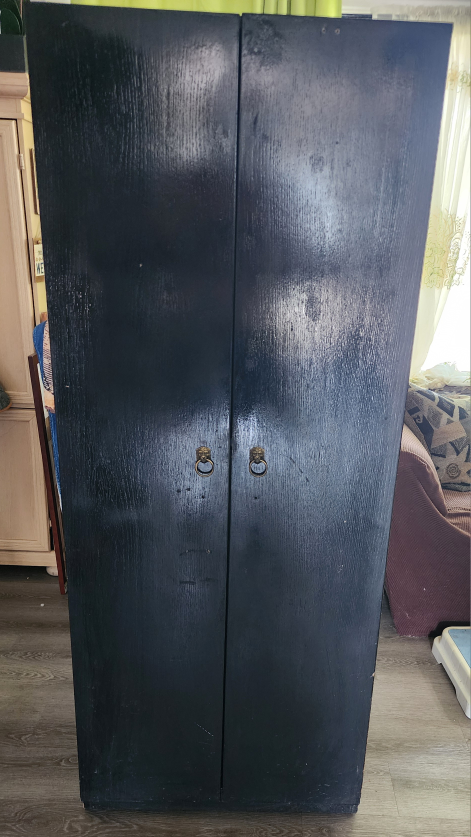Black Wooden Wardrobe - photo 2