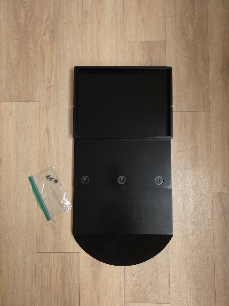 Black Bedside Shelf