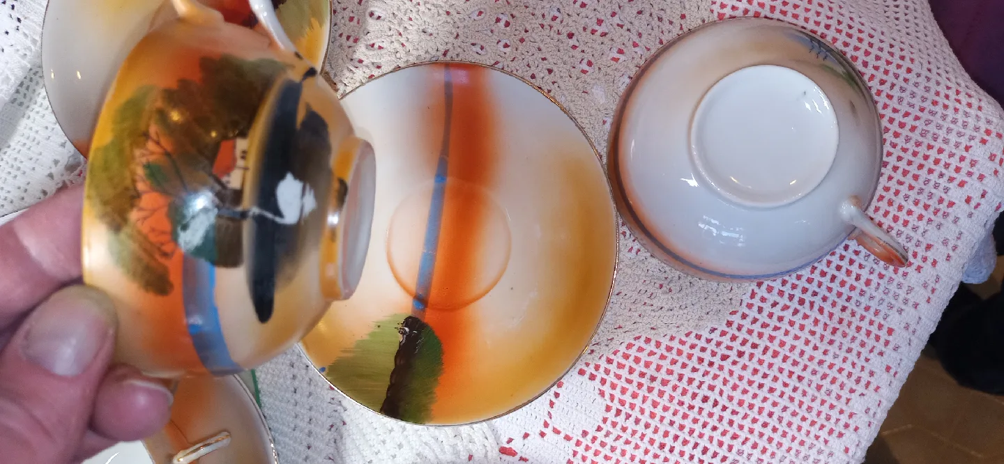 Vintage Noritake Hand Painted Japan Tea Set image indicator(5)