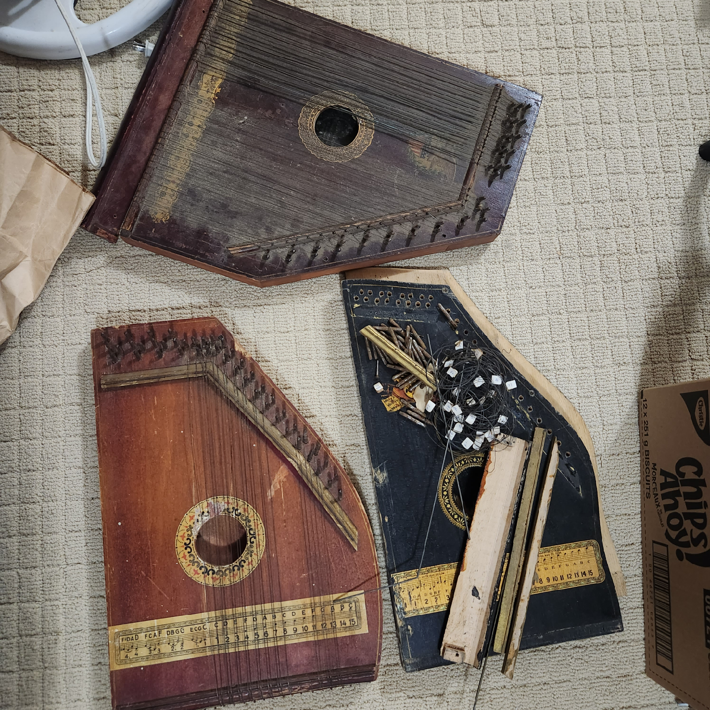 3 lot Autoharp Musical Instruments various conditions 1 price