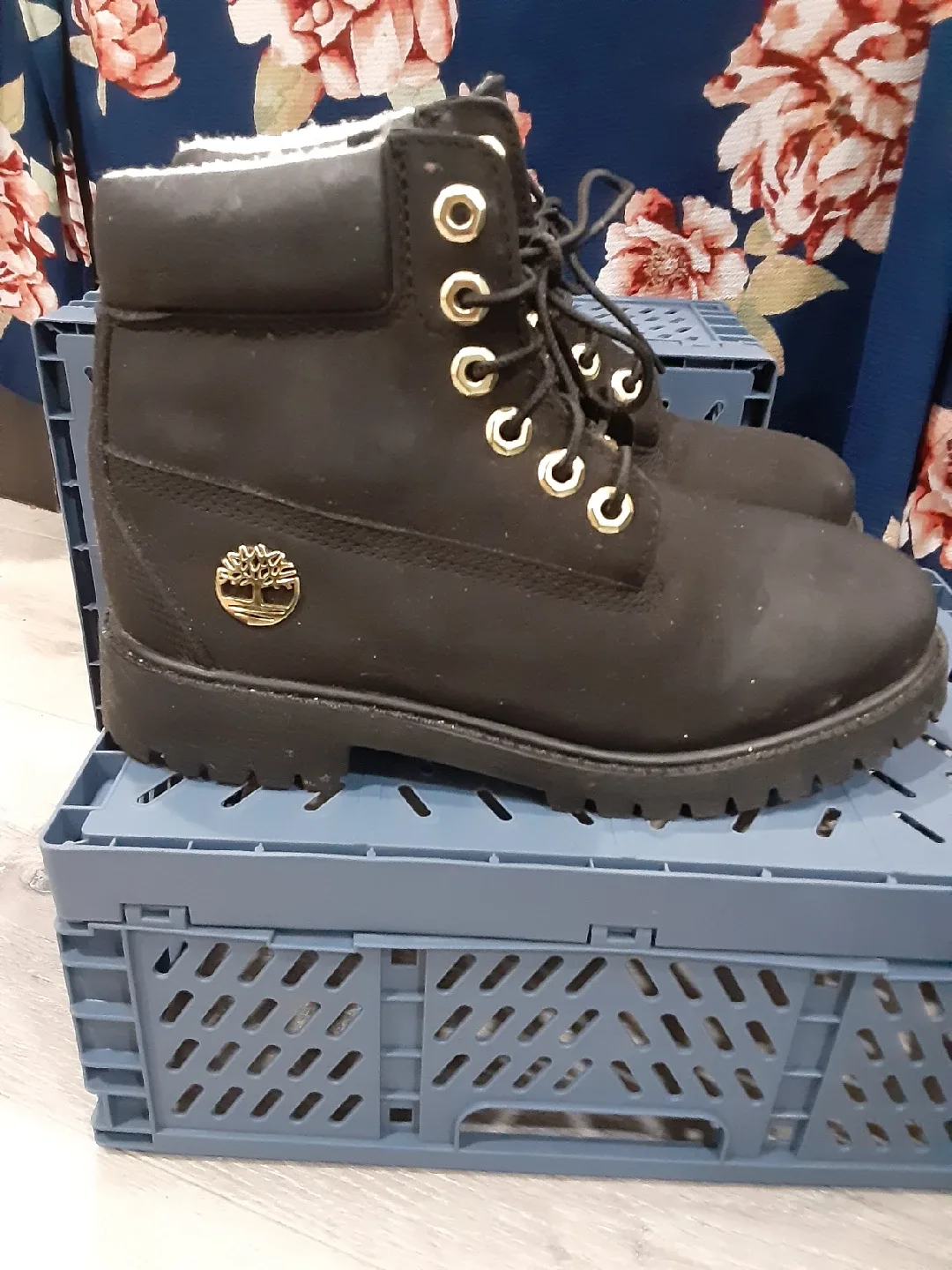 Timberland Black and Gold Boots image indicator(2)