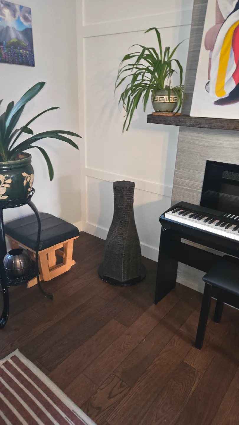 Woven cat scratching post. Very sturdy. Like new. image indicator(2)