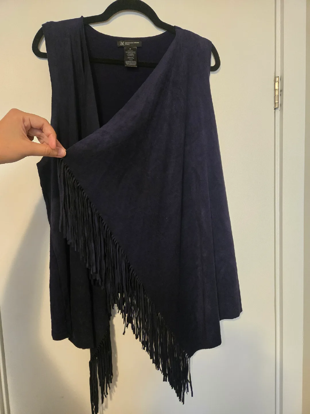 INC International Concepts Fringe Vest - 2X image indicator(3)