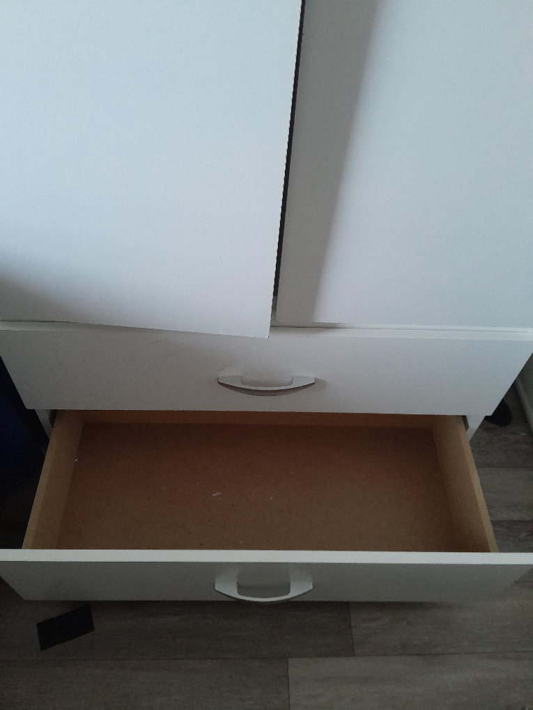 White Wardrobe with Drawers - photo 5