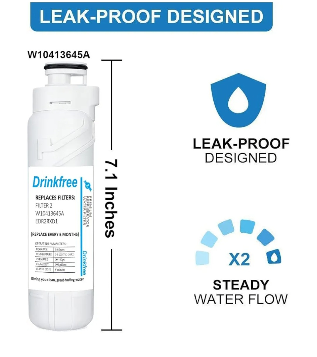 4pcs Drinkfree Premium Refrigerator Water Filter OHRF0 - photo 4