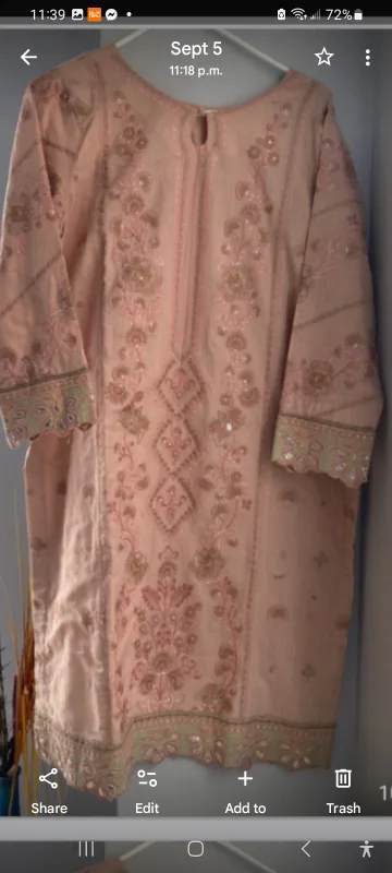 Embroidered Kurti Top -pjama thumbnail