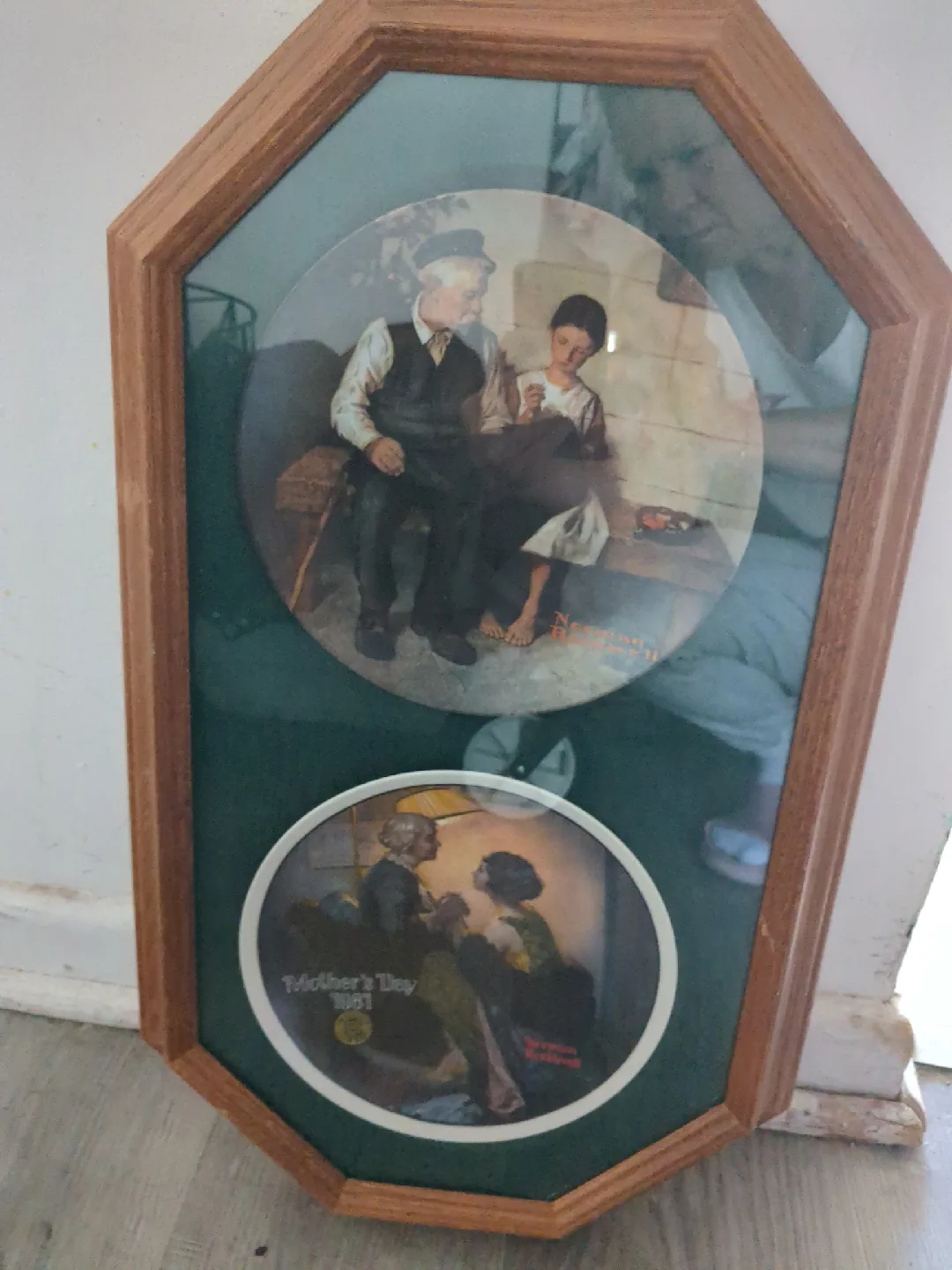 Norman Rockwell Collector Plates Framed thumbnail