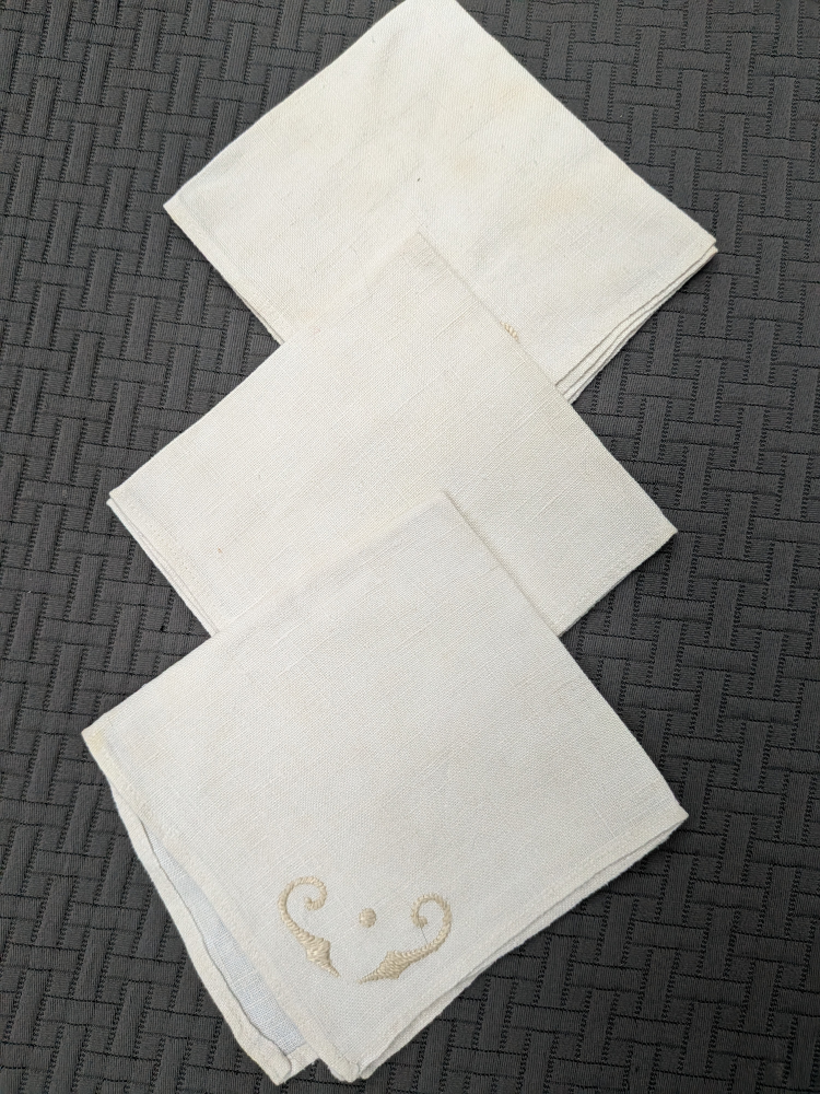 Set of Embroidered Linen Napkins - photo 3