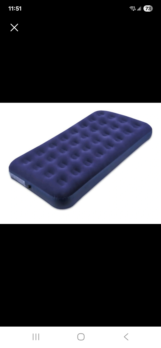 TWO air mattresses with rechargeable pump