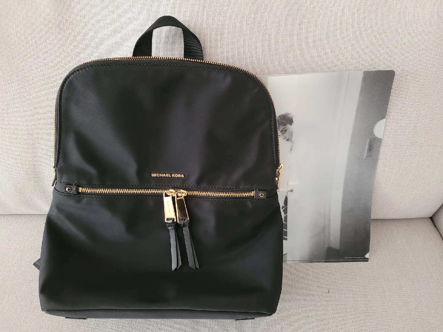 Michael Kors Nylon Black Backpack image indicator(2)