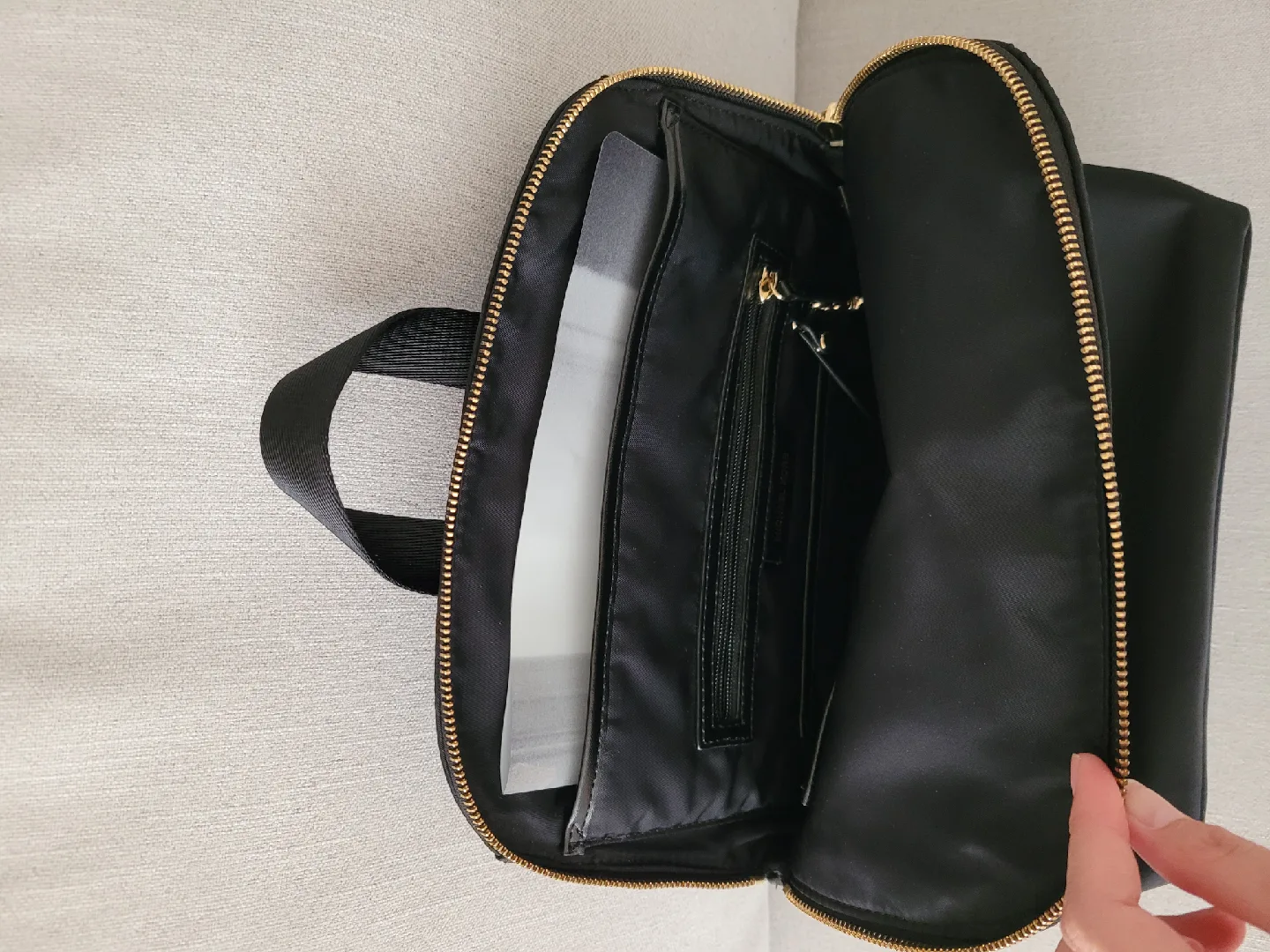 Michael Kors Nylon Black Backpack image indicator(4)