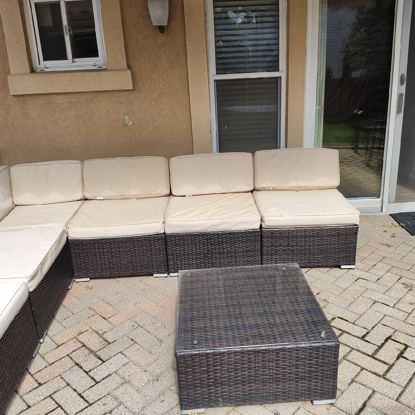 Outdoor Wicker Sectional Sofa Set - photo 3