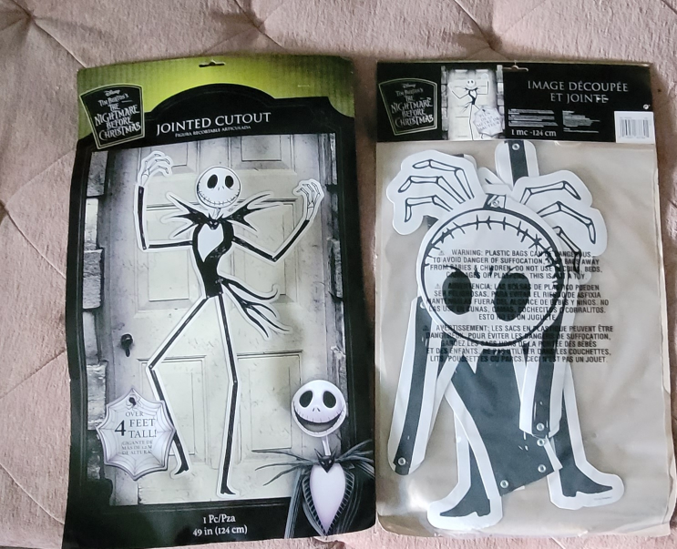 Nightmare Before Christmas Jack Skellington Jointed Cutout - photo 3