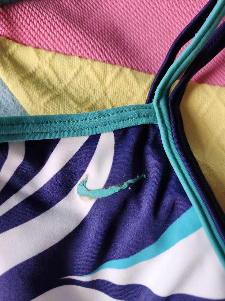 Nike white and blue tankini top - photo 4