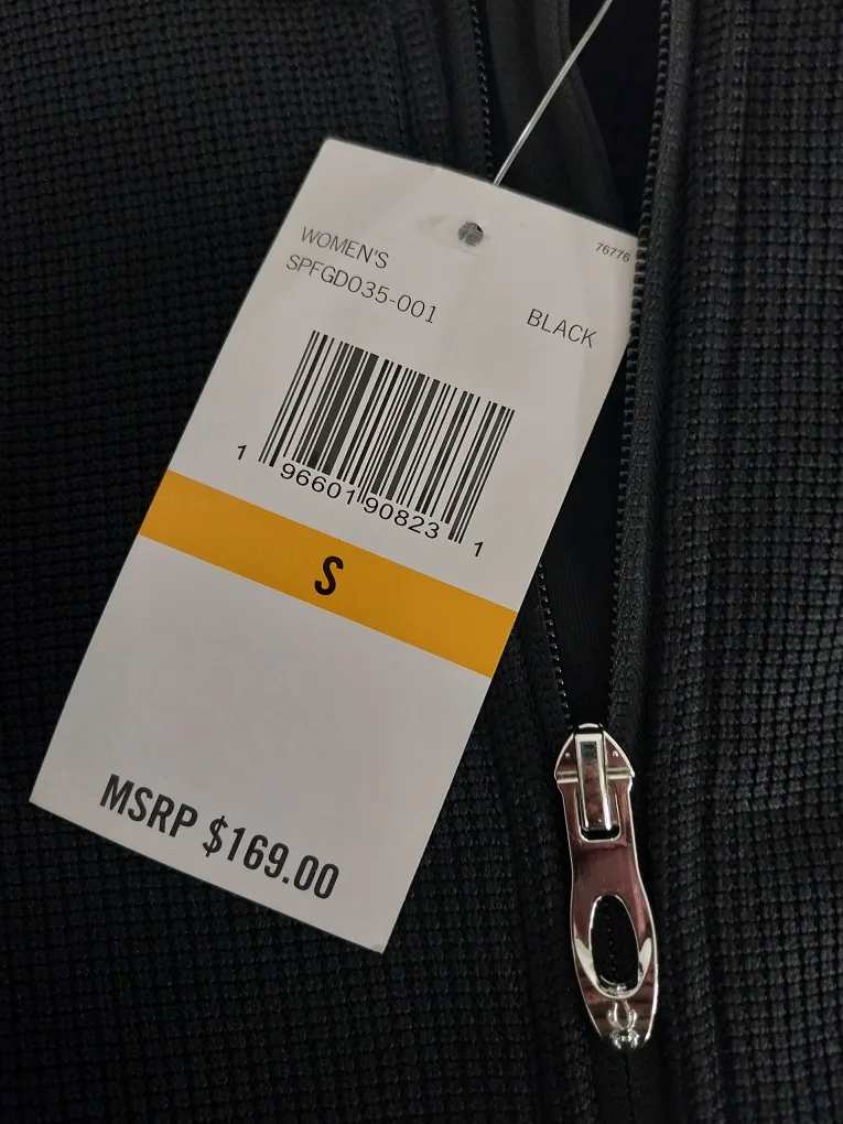 BRAND NEW Spyder Women's Black Fleece Jacket Size Small image indicator(3)