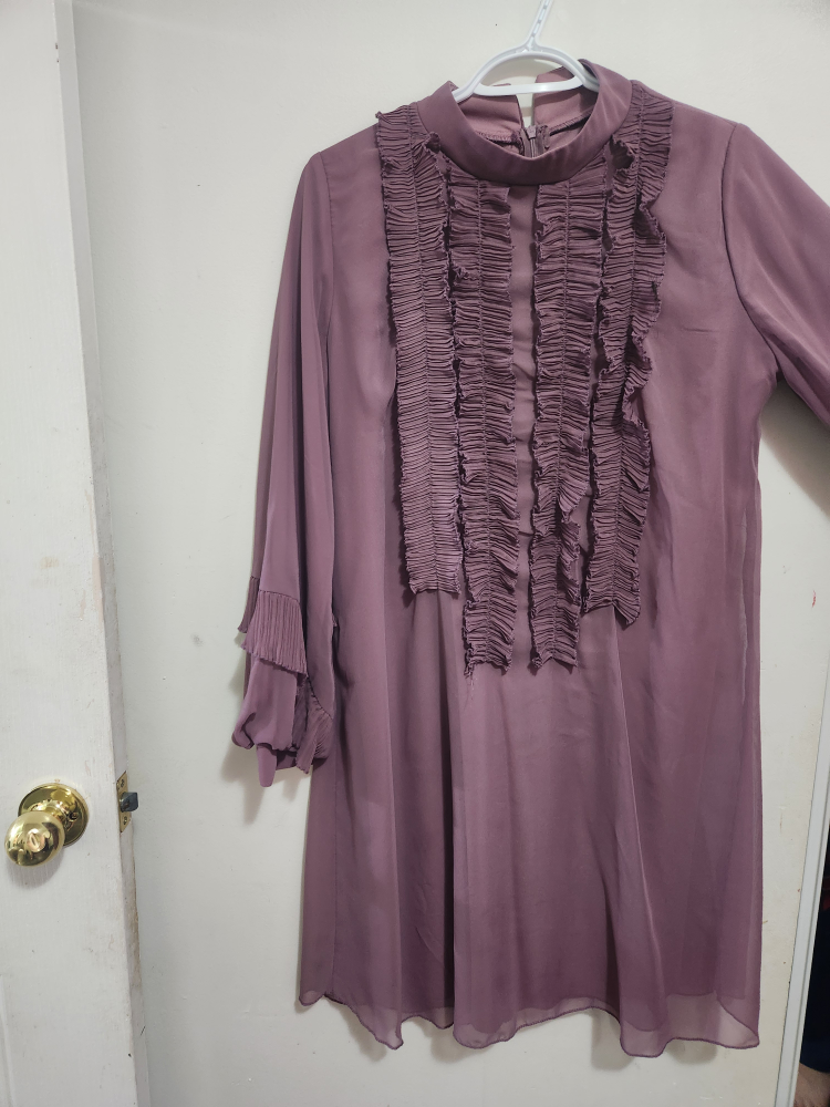 Mauve Ruffle Dress