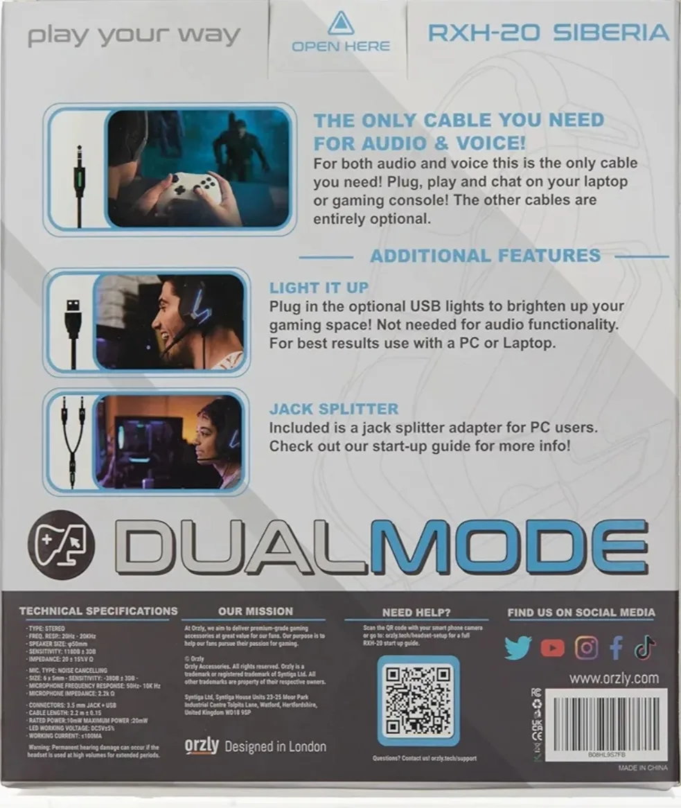 OZLY White Gaming Headset w/ Noise Cancelling Audio image indicator(9)