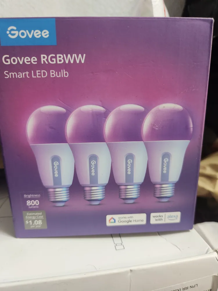 New Govee RGBWW Smart LED Bulb 4-Pack thumbnail