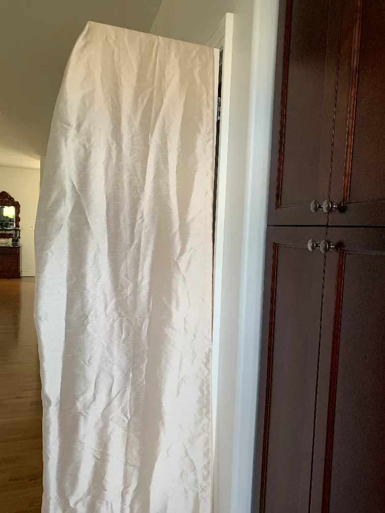 Beautiful off white curtain panels 4 thumbnail