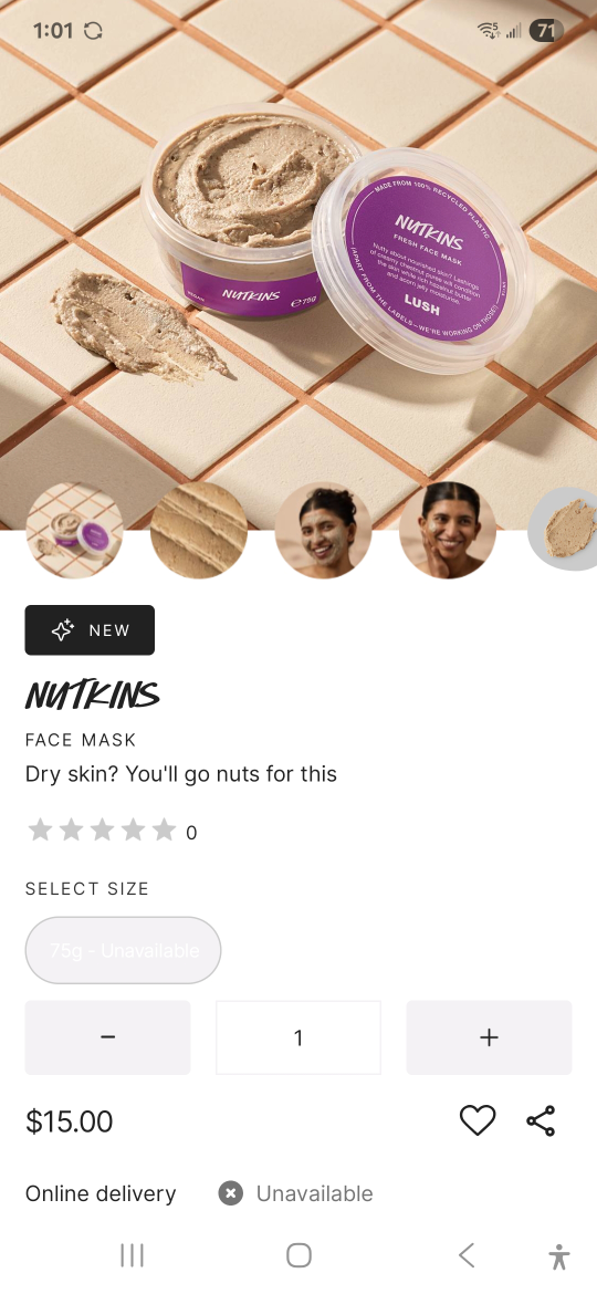 Lush Nutkins Fresh Face Mask